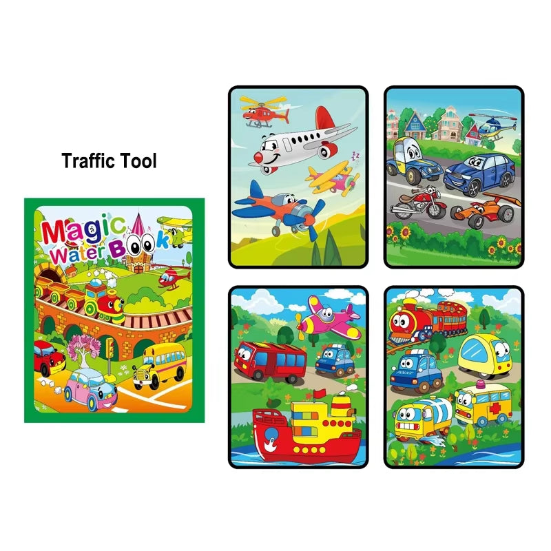 Coloring Books Baby Magic Water Book Montessori Educational Toys Children 1 Year Reusable Painting Kids Games