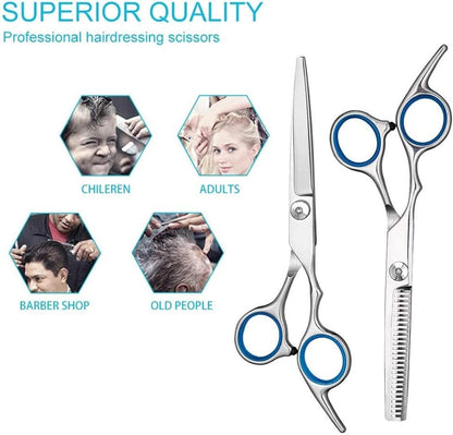 Hair Scissors, Premium Hairdressing Scissors, Professional Hair Cutting Kits Thinning Shears Hairdressing Set
