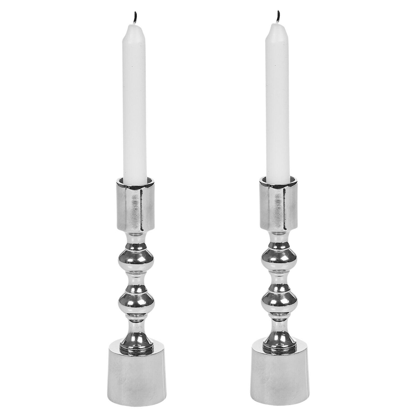 Modern Gold Silver Metal Candlesticks Wedding Table Candle Stick Dinner Holders