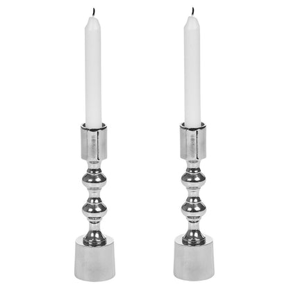 Modern Gold Silver Metal Candlesticks Wedding Table Candle Stick Dinner Holders