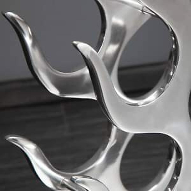 Modern Wine Bottle Stand Floor Standing Aluminium Bottle Silver Wine Rack Drinks
