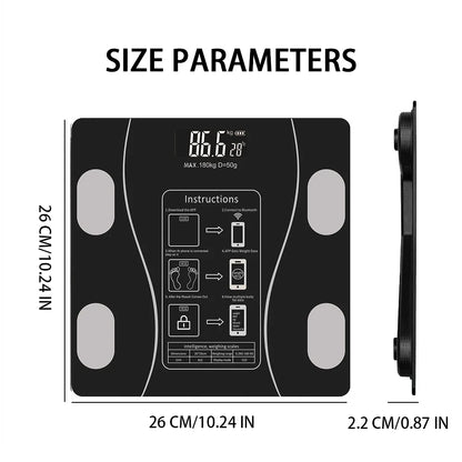 Intelligent Body Fat Scale Electronic Weighing Scale Smart Digital Bluetooth Fat Scale Body Composition Analyzer Weighing Scale