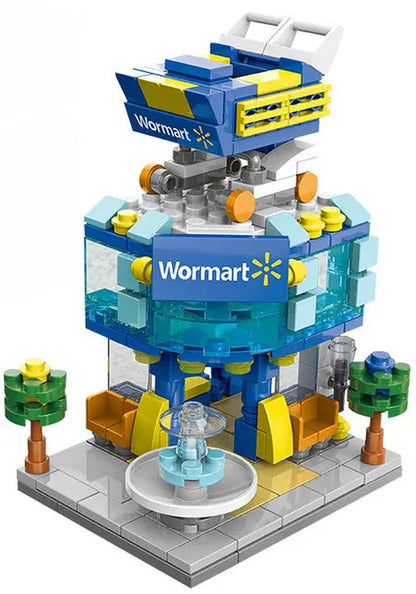 House Building Blocks Mini City Store Street View Snack Street Children'S Toys Boys and Girls Gifts Compatible with Lego