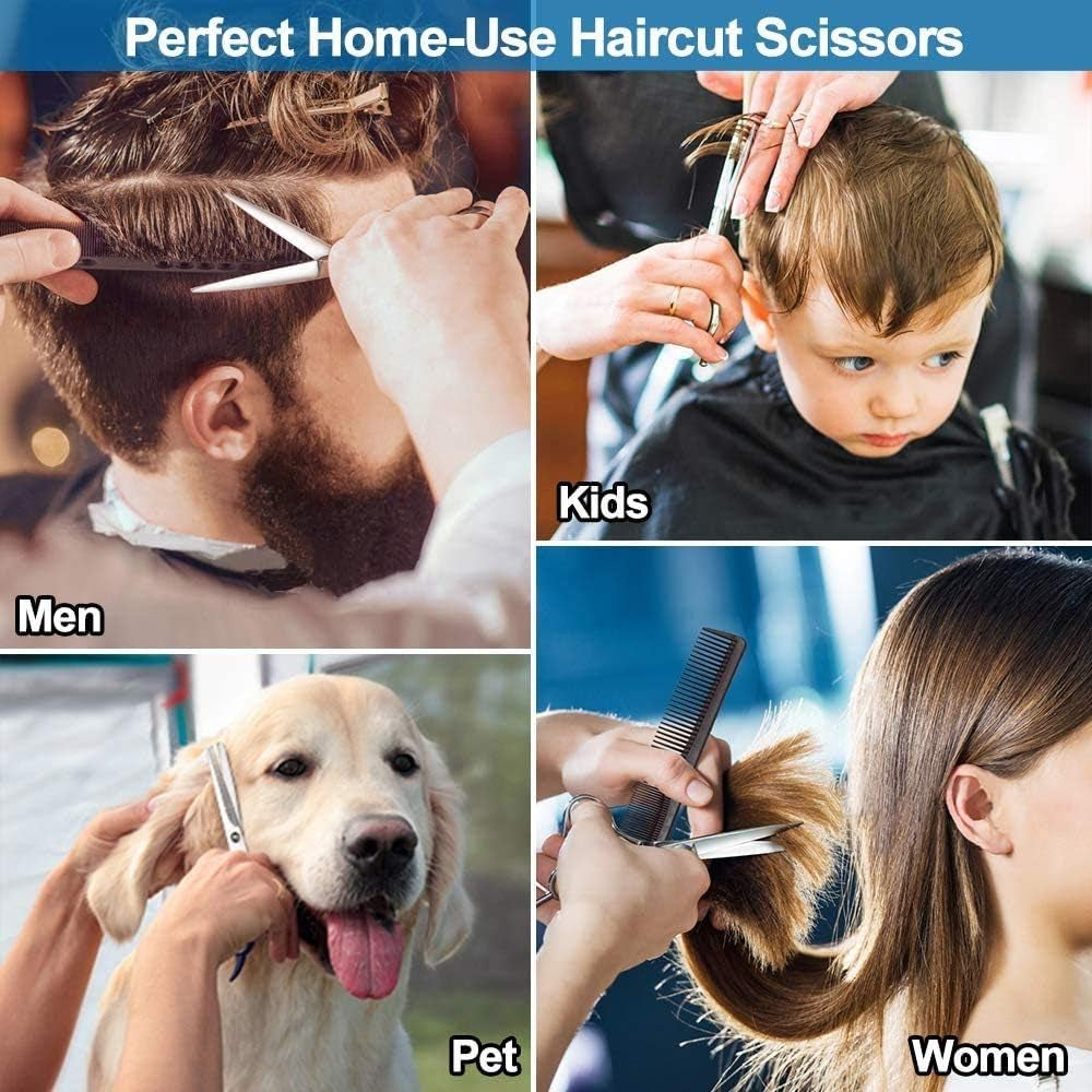 Hair Scissors, Premium Hairdressing Scissors, Professional Hair Cutting Kits Thinning Shears Hairdressing Set