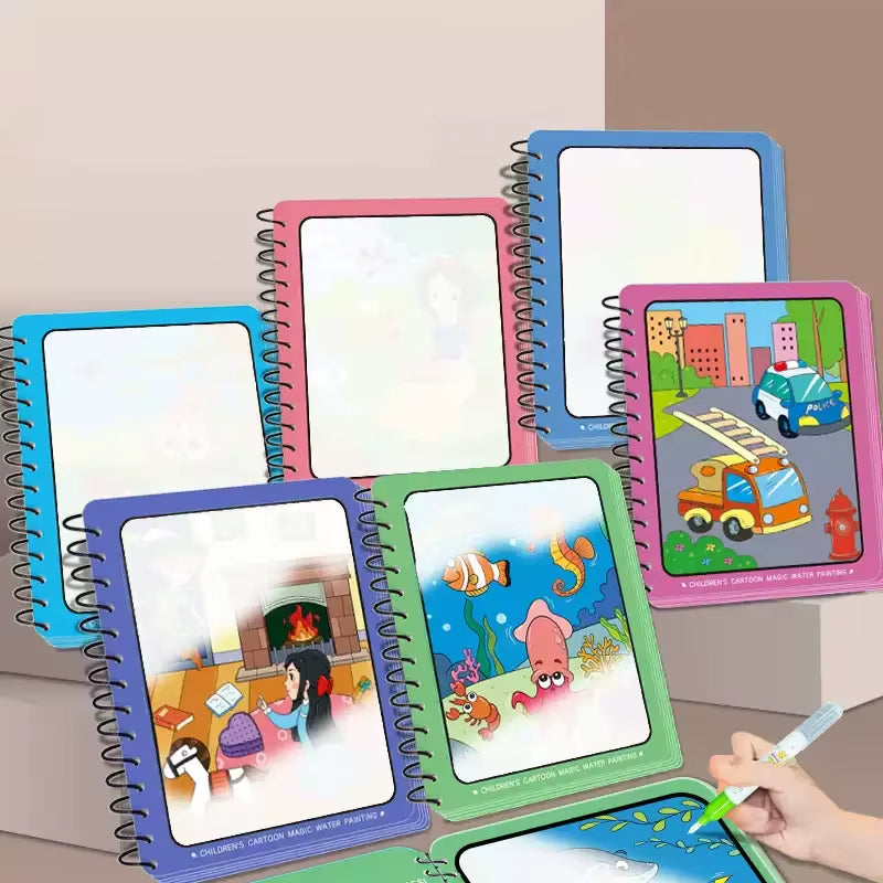 Coloring Books Baby Magic Water Book Montessori Educational Toys Children 1 Year Reusable Painting Kids Games