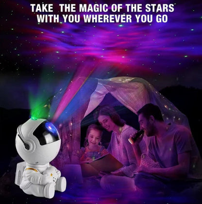 Galaxy Star Projector LED Night Light Astronaut Lamp – Starry Sky Bedroom Décor for Kids