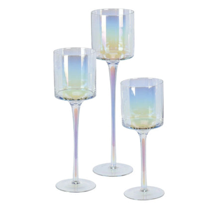 3 Candle Sticks Tea Light Holders Tall Elegant Wedding Centerpiece Home Decor