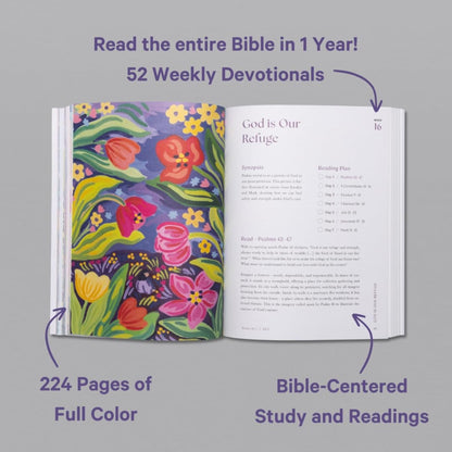 A Beautiful Year in the Bible Women Bible Study Guide Religious Notebook 52 Week Christian Journal Lady Religious Notebook